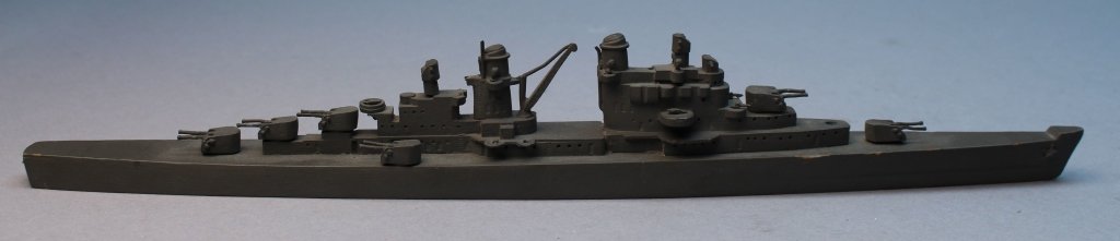 Comet Metal Products Hand Painted Ship: Comet Metal Products Hand Painted Ship. Marked on base. Length: 13 in.