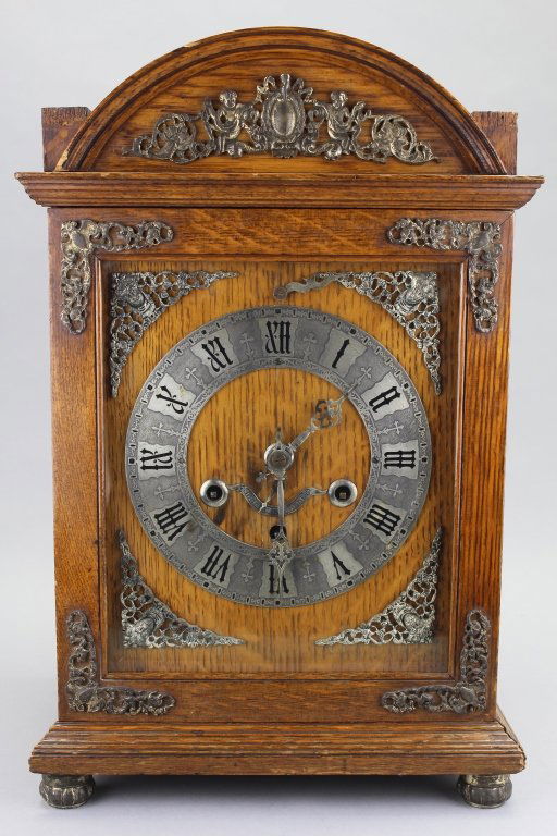 Antique Footed English Mantel Clock (1 of 6)