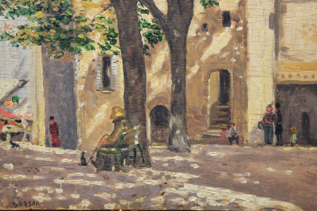 Person, Signed 20th C. French Impressionist O/B (1 of 3)