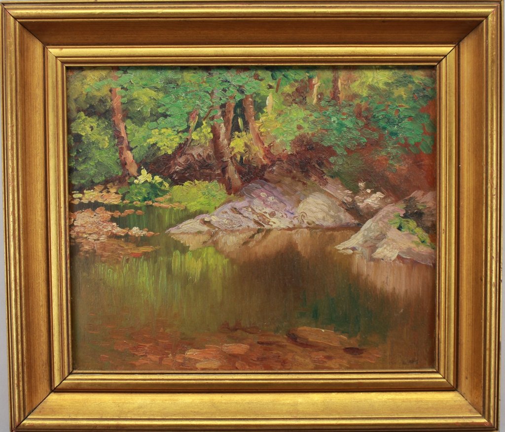 American School, 20th C. River Landscape (1 of 4)