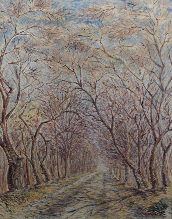Anthony F. Kimbel (20th C) Wooded Pathway (1 of 6)