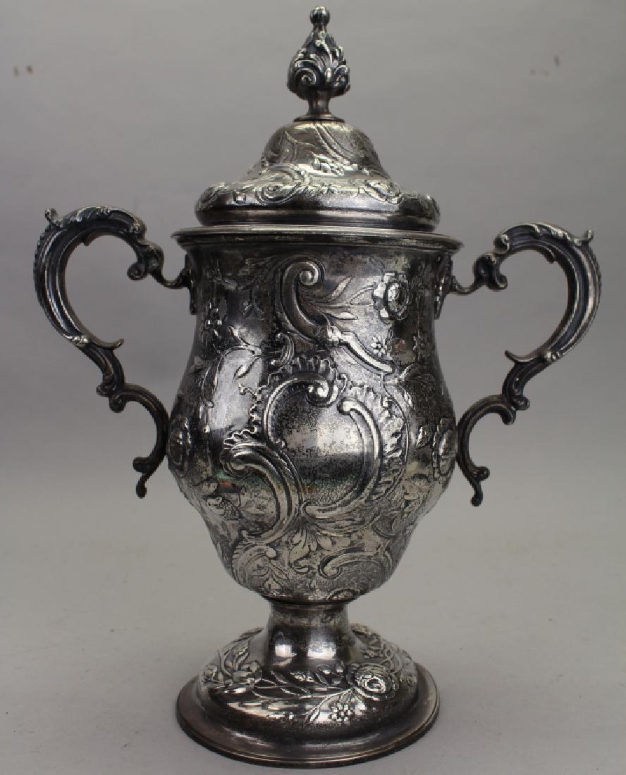 Antique English Sterling Silver Loving Cup