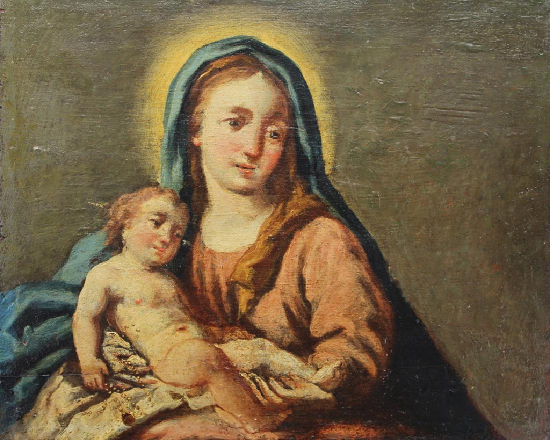 Old Master Madonna & Child Painting on Board (1 of 3)