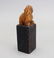 Inscribed Carved Chinese Stone Seal w Figure - 4