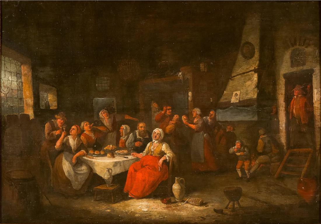 INTERIEUR MIT FRÖHLICHER GESELLSCHAFT (1 of 2)