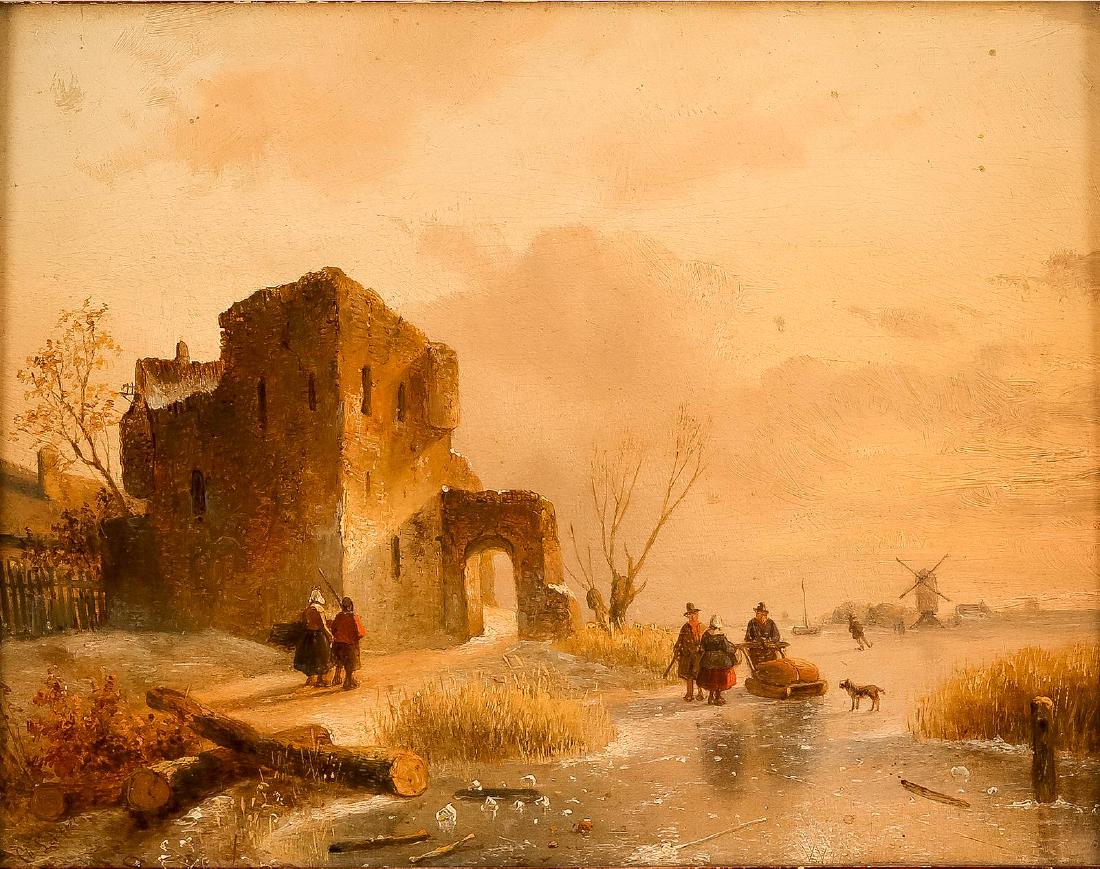 WINTERLANDSCHAFT MIT RUINE (1 of 2)