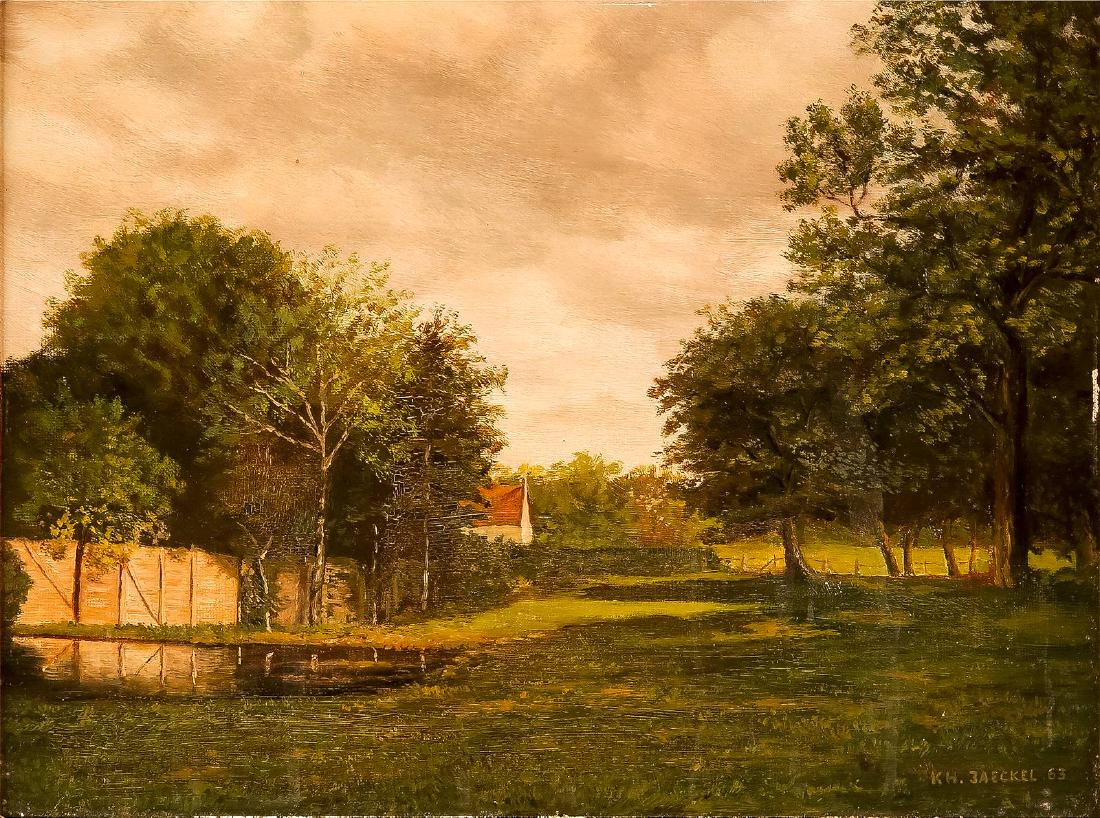 LANDSCHAFT MIT BLICK AUF EIN UMZÄUNTES GEHÖFT (1 of 2)