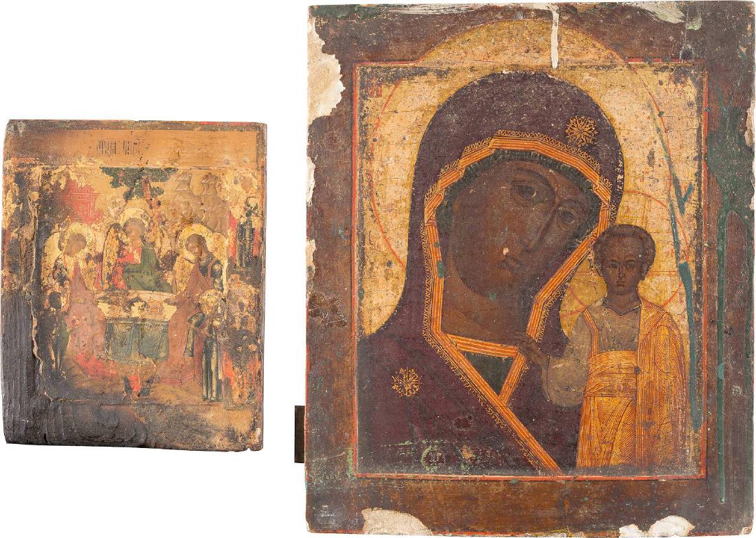 TWO ICONS: THE KAZANSKAYA MOTHER OF GOD AND THE OLD (1 of 1)