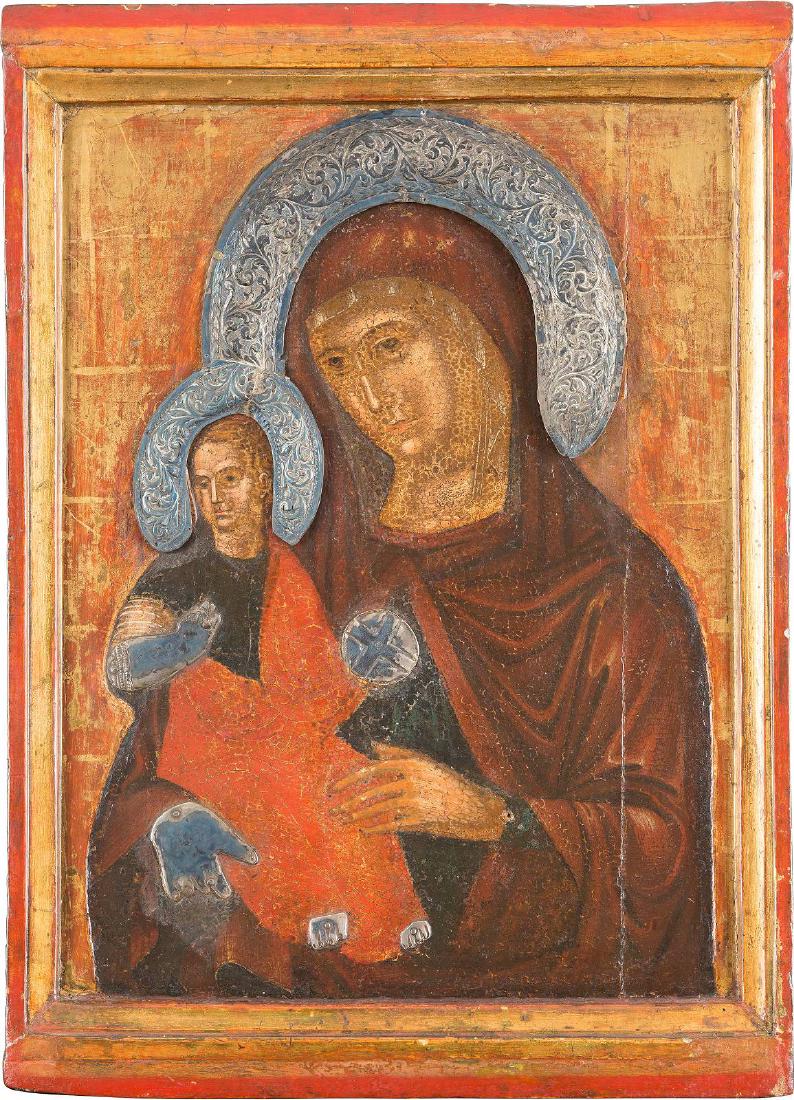 A LARGE ICON SHOWING THE MADRE DELLA CONSOLAZIONE (1 of 1)