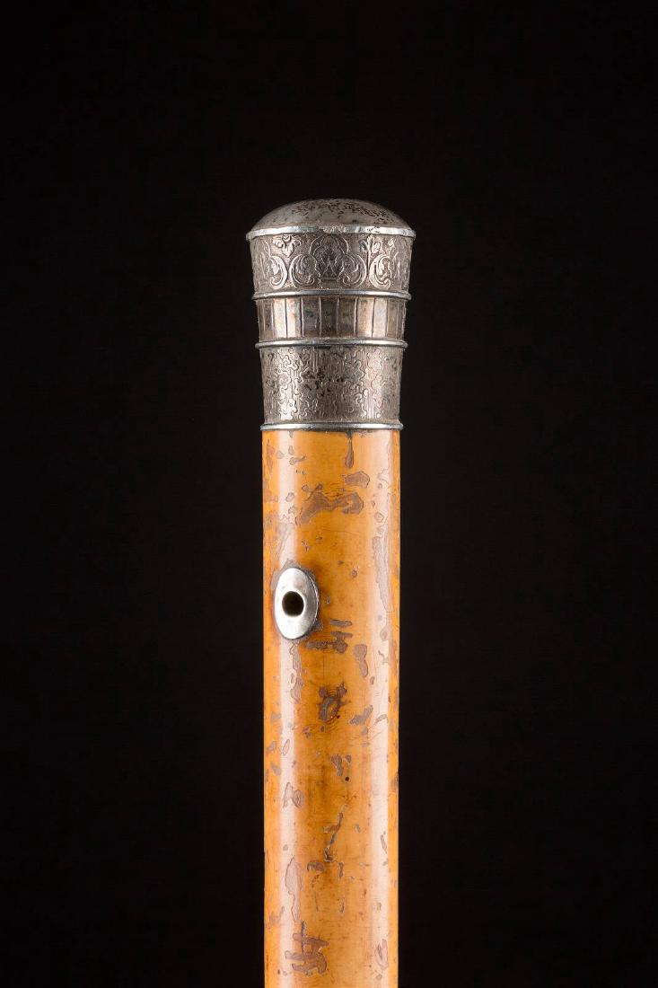 SPAZIERSTOCK MIT SILBERMONTIERUNG 18. Jh. Silberknauf, (1 of 1)