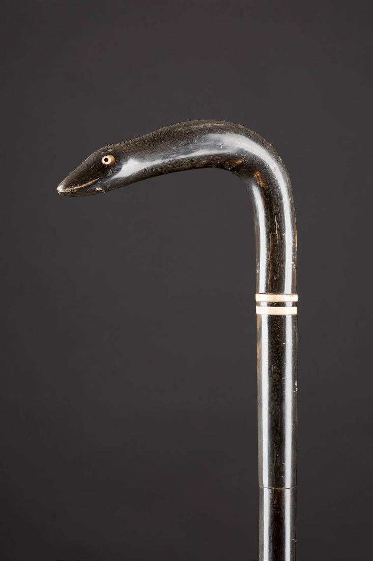 SPAZIERSTOCK 19. Jh. Griff und Schuss aus (1 of 1)