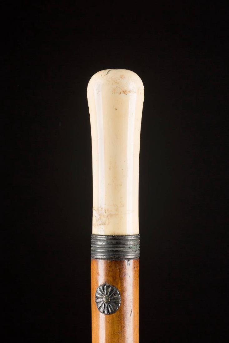 BAROCKER SPAZIERSTOCK Mitte 18. Jh. Elfenbein-Knauf, (1 of 1)
