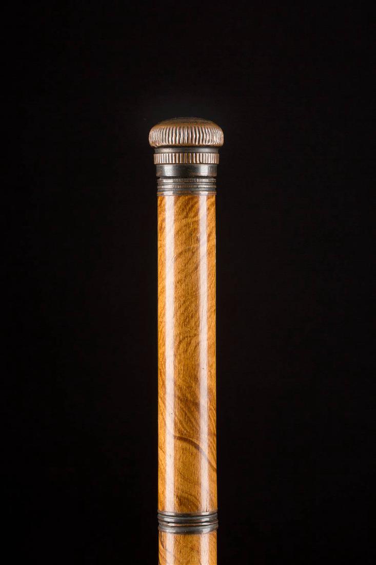 SYSTEMSTOCK um 1900 Holz, Bierlasur, Metallmontierungen (1 of 1)