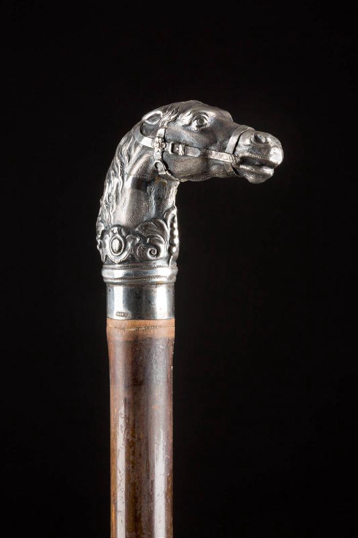 SPAZIERSTOCK MIT PFERD Russland, St. Petersburg, Ende (1 of 1)