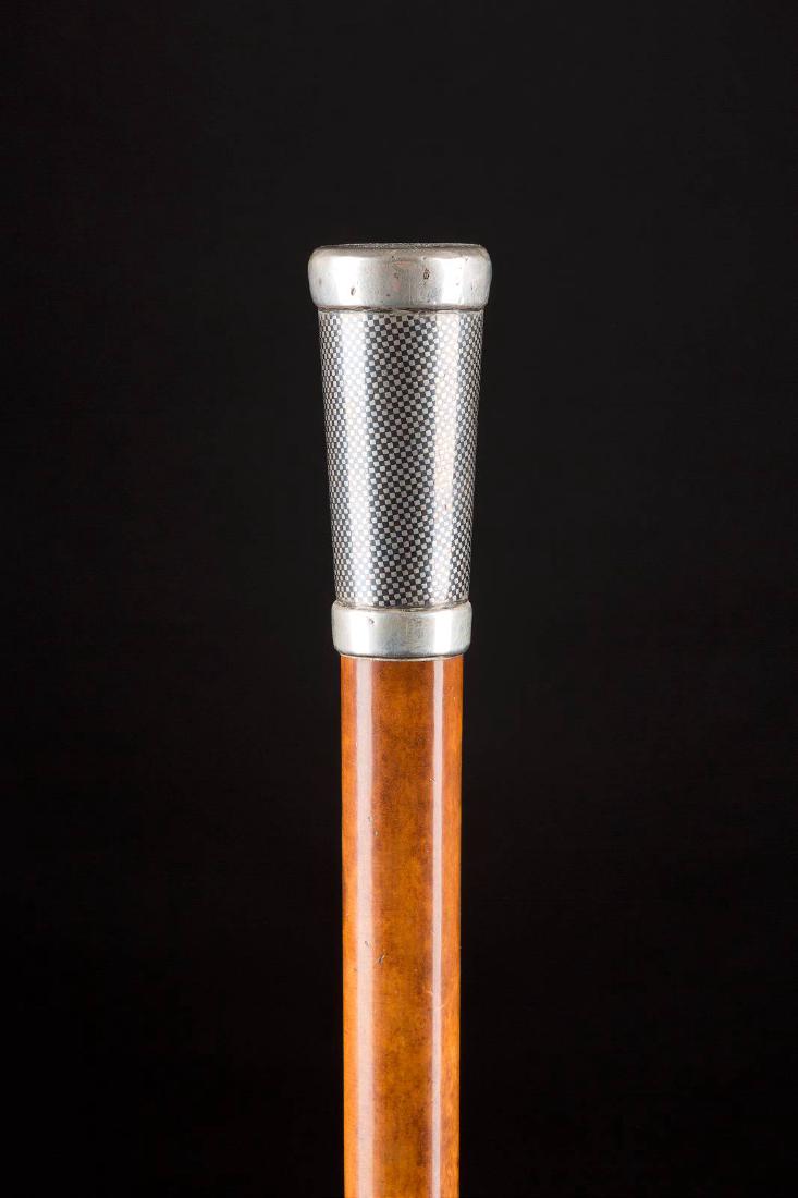 SPAZIERSTOCK Deutsch, nach 1888 Griffkappe aus Silber (1 of 1)