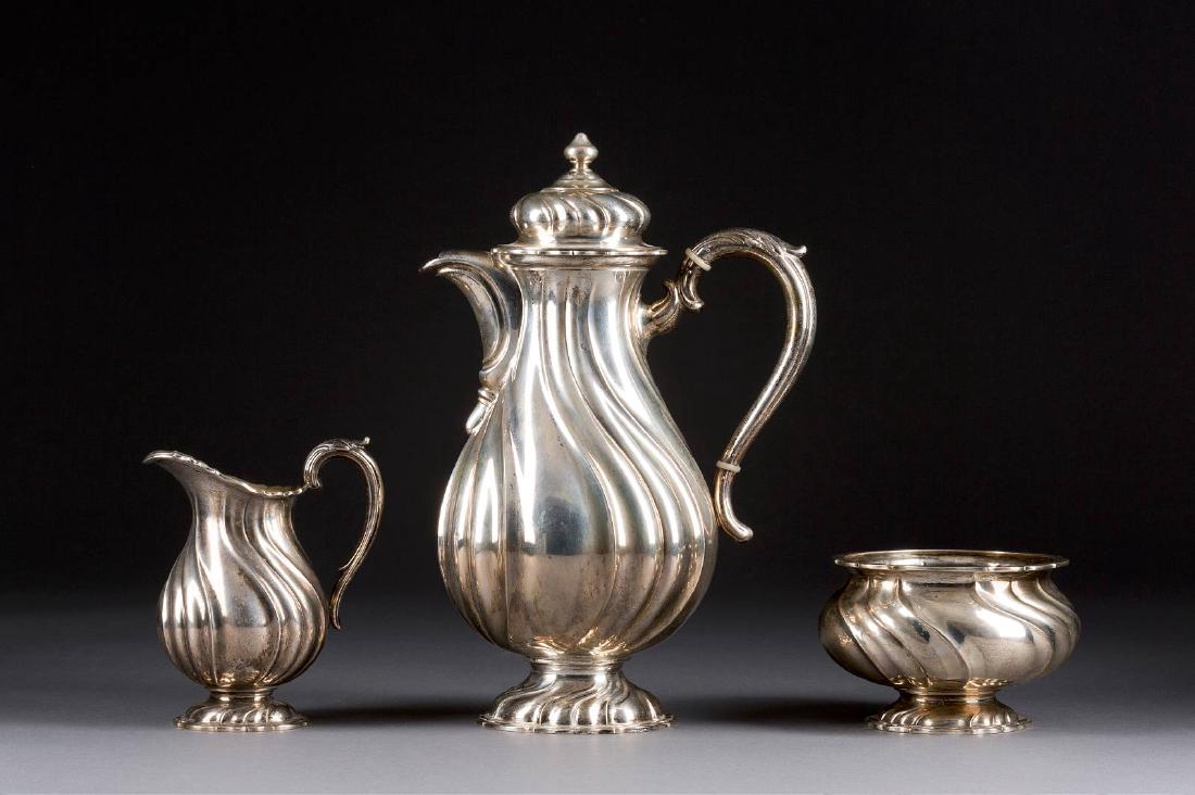 DREITEILIGES KAFFEESERVICE Deutsch, Anfang 20. Jh. (1 of 1)