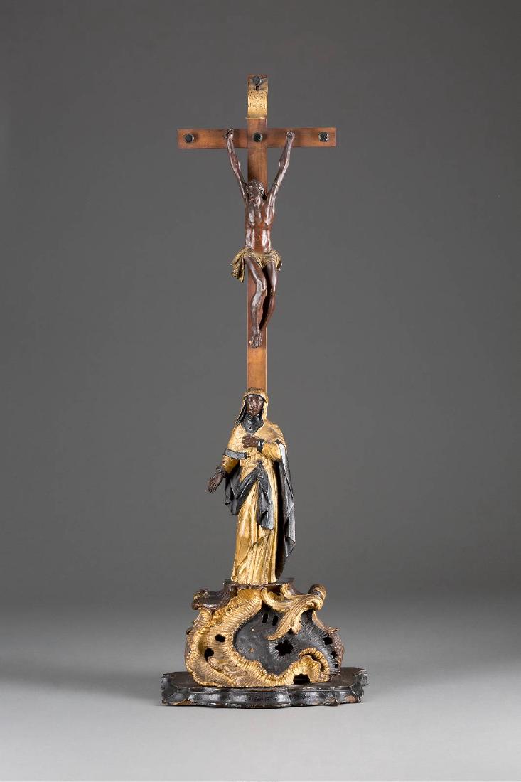 KREUZIGUNG CHRISTI Wohl Böhmen, 18. Jh. Holz, plastisch (1 of 1)