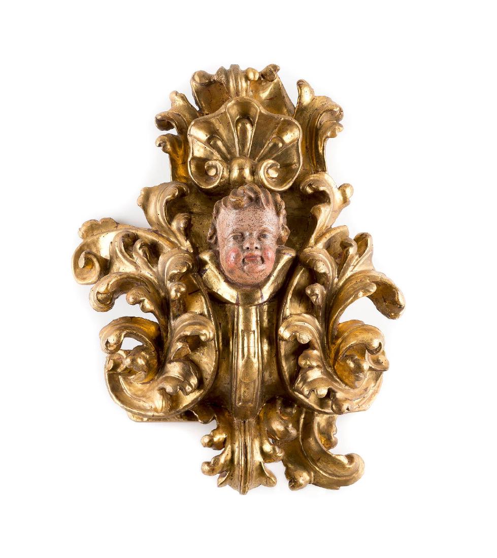 PRUNKRELIEF MIT EINEM PUTTO Süddeutsch, 18. Jh. Holz, (1 of 1)