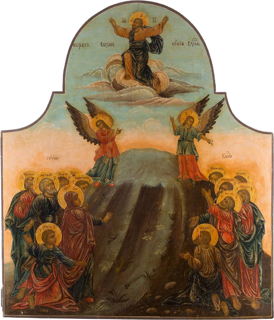 A MONUMENTAL ICON SHOWING THE ASCENSION OF CHRIST FROM (1 of 1)
