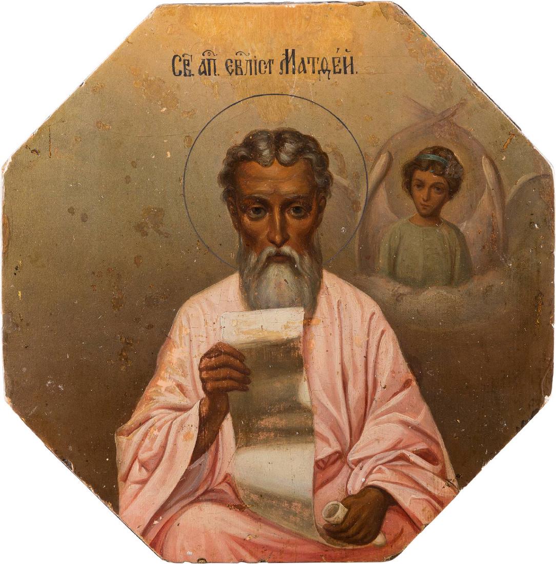 A SMALL ICON SHOWING THE EVANGELIST ST. MATTHEW (1 of 1)