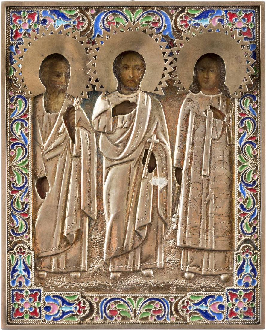 A SMALL ICON SHOWING STS. SAMON, GURI AND AVIV WITH (1 of 1)