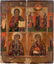 FIVE ICONS: A QUADRI-PARTITE ICON, ST. JOHN THEOLOGIAN - 4