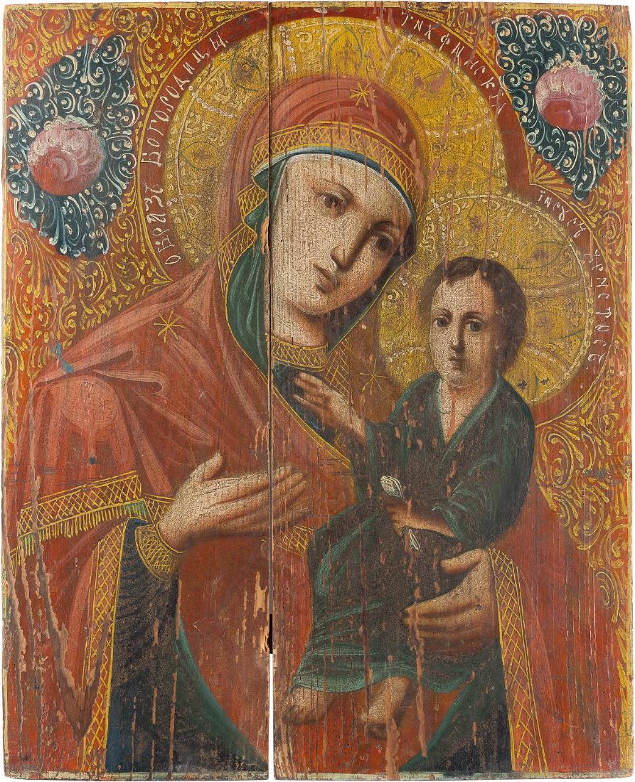 A LARGE ICON SHOWING THE TIKHVINSKAYA MOTHER OF GOD (1 of 1)