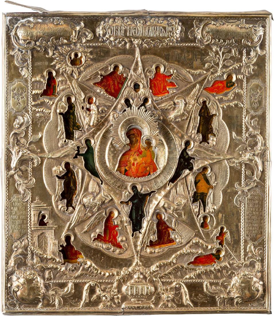 AN ICON SHOWING THE MOTHER OF GOD 'OF THE BURNING BUSH' (1 of 1)