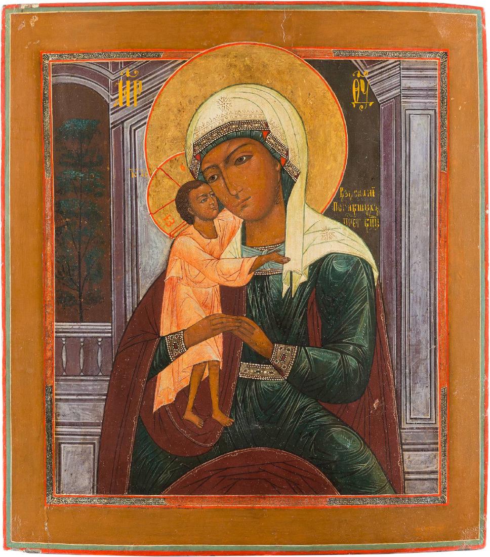 A LARGE ICON SHOWING THE MOTHER OF GOD 'SEEKING OF THE (1 of 1)