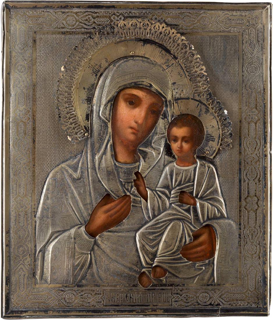 AN ICON SHOWING THE IVERSKAYA MOTHER OF GOD WITH (1 of 1)