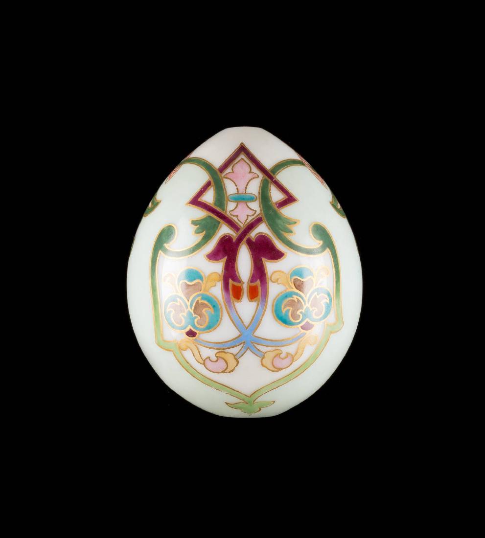 AN ART NOUVEAU PORCELAIN EASTER EGG  Russian, circa (1 of 1)