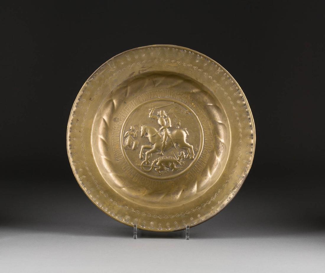 BECKENSCHLÄGERSCHÜSSEL MIT HL. GEORG Deutsch, Nürnberg, (1 of 1)