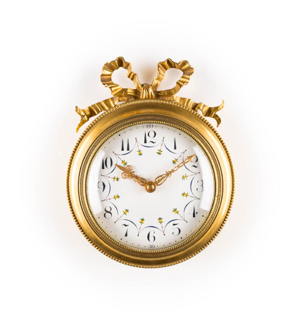 KLEINE CARTELUHR Frankreich, um 1900. Bronze, (1 of 1)