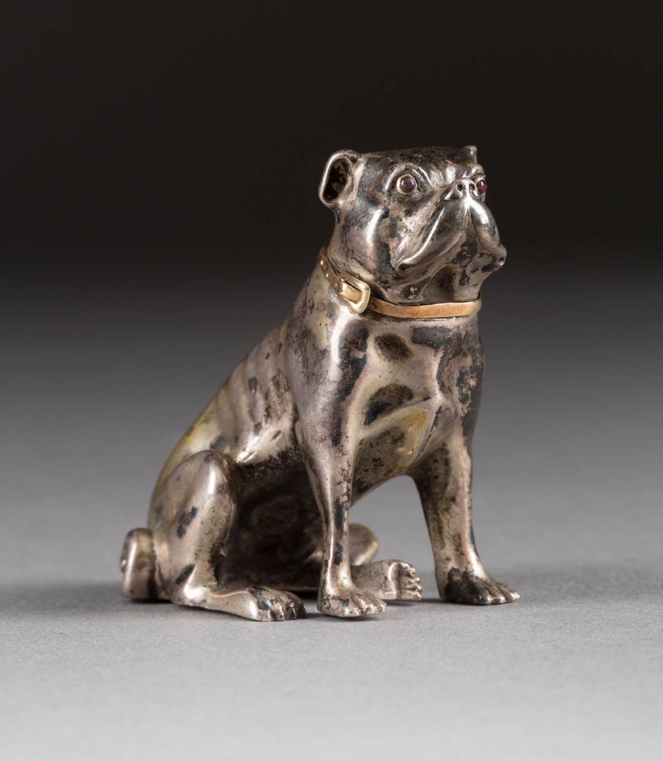 A SILVER FIGURE OF A BOXER 2nd half 20th century (1 of 1)