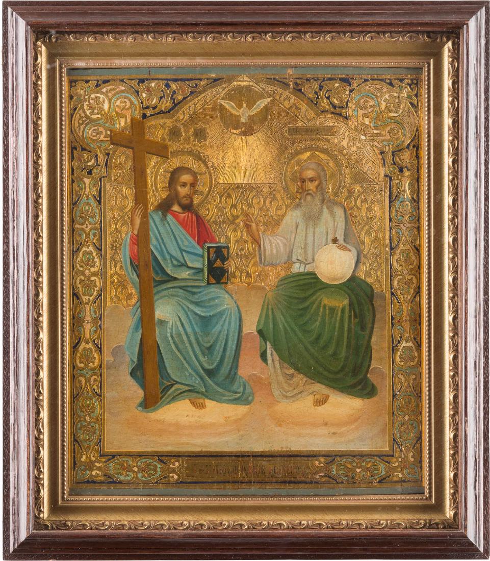 GROSSE IKONE MIT DER HEILIGEN DREIFALTIGKEIT (1 of 1)