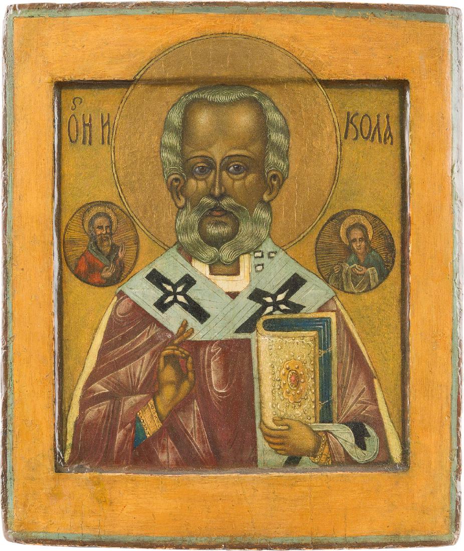 IKONE MIT DEM HEILIGEN NIKOLAUS VON MYRA (1 of 1)