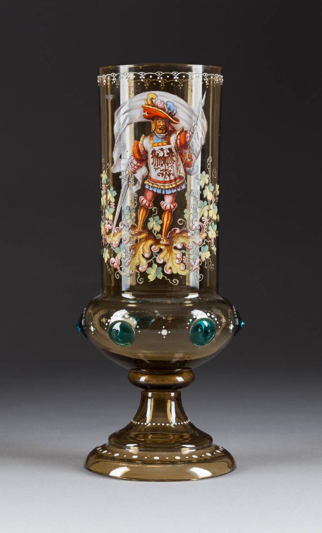 PRUNKVOLLER HISTORISMUS-POKAL MIT LANDSKNECHT Deutsch, (1 of 1)