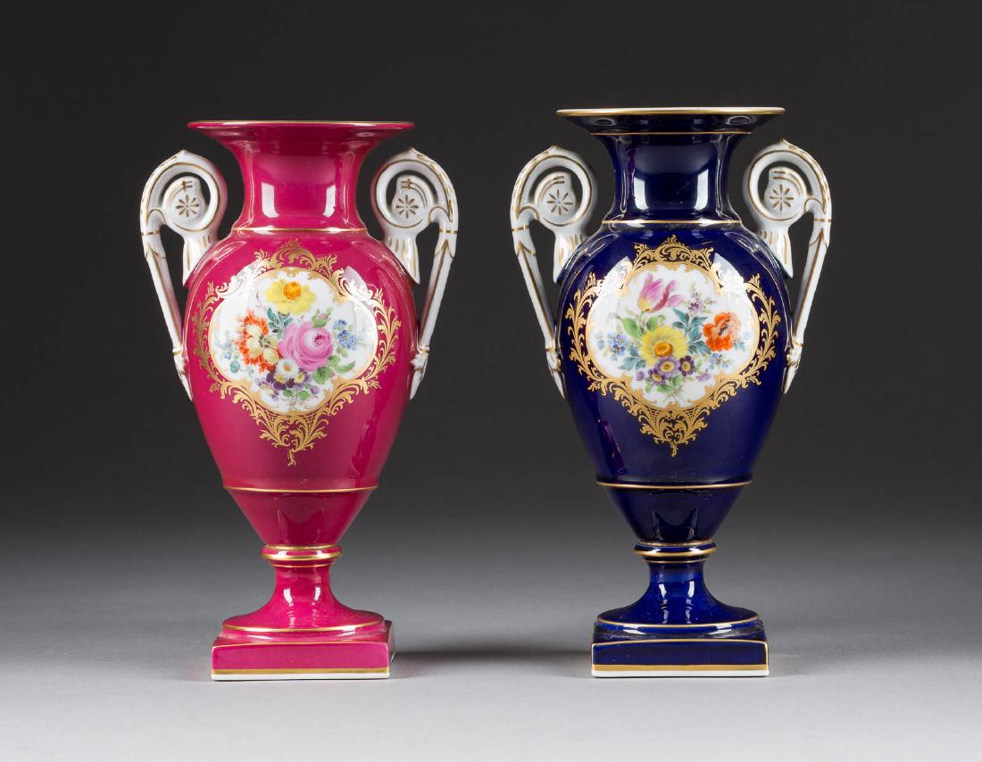 PAAR AMPHORENVASEN 'MEISSEN' Deutsch, Meissen, 1973 (1 of 1)