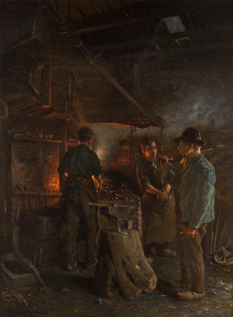 ANDERS OLSSON MONTAN 1845 Broddarp - 1917 Duesseldorf (1 of 2)