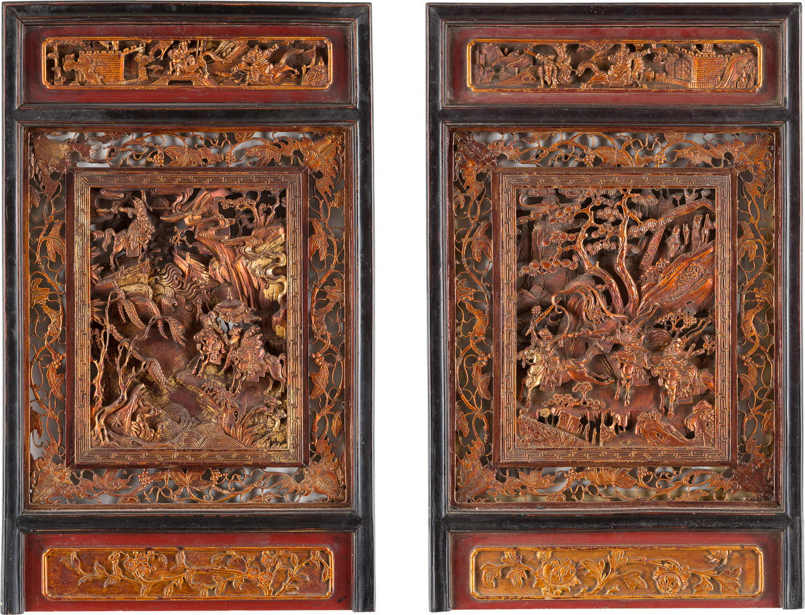 PAAR RELIEFE MIT KAMPFSZENEN China, späte (1 of 1)