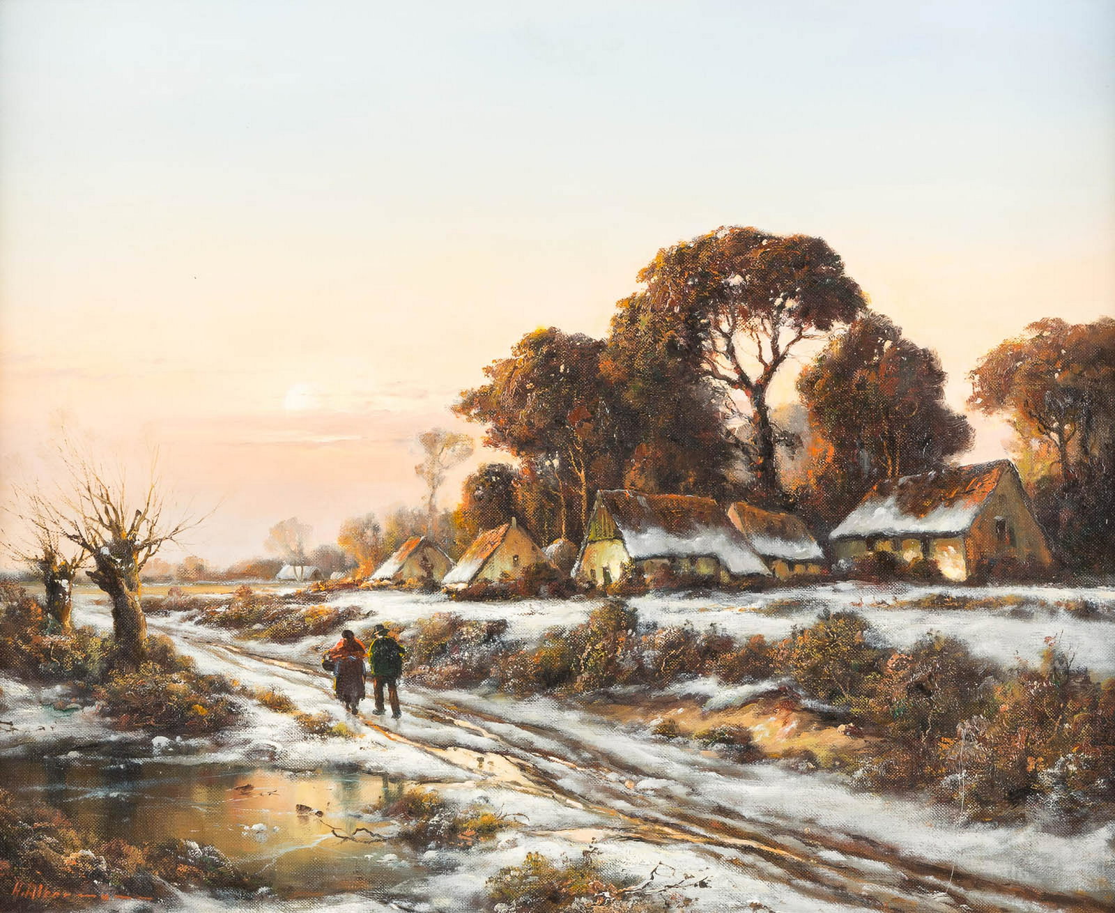 HORST ALTERMANN 1925 - 1978 Farmer couple in (1 of 2)