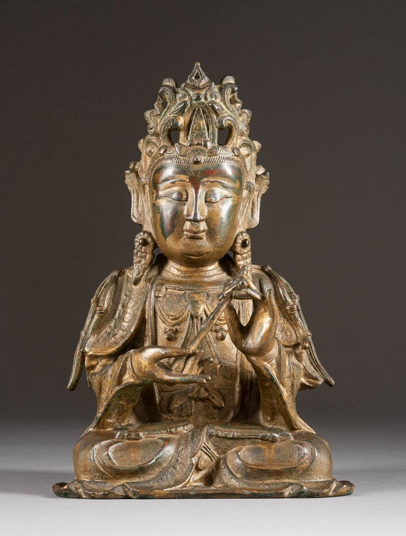 GUANYIN-DARSTELLUNG MIT RUYI-ZEPTER China, wohl (1 of 1)