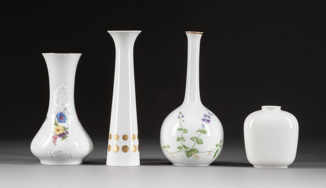 KONVOLUT VON VIER VASEN Deutsch, KPM Berlin, Fü (1 of 1)