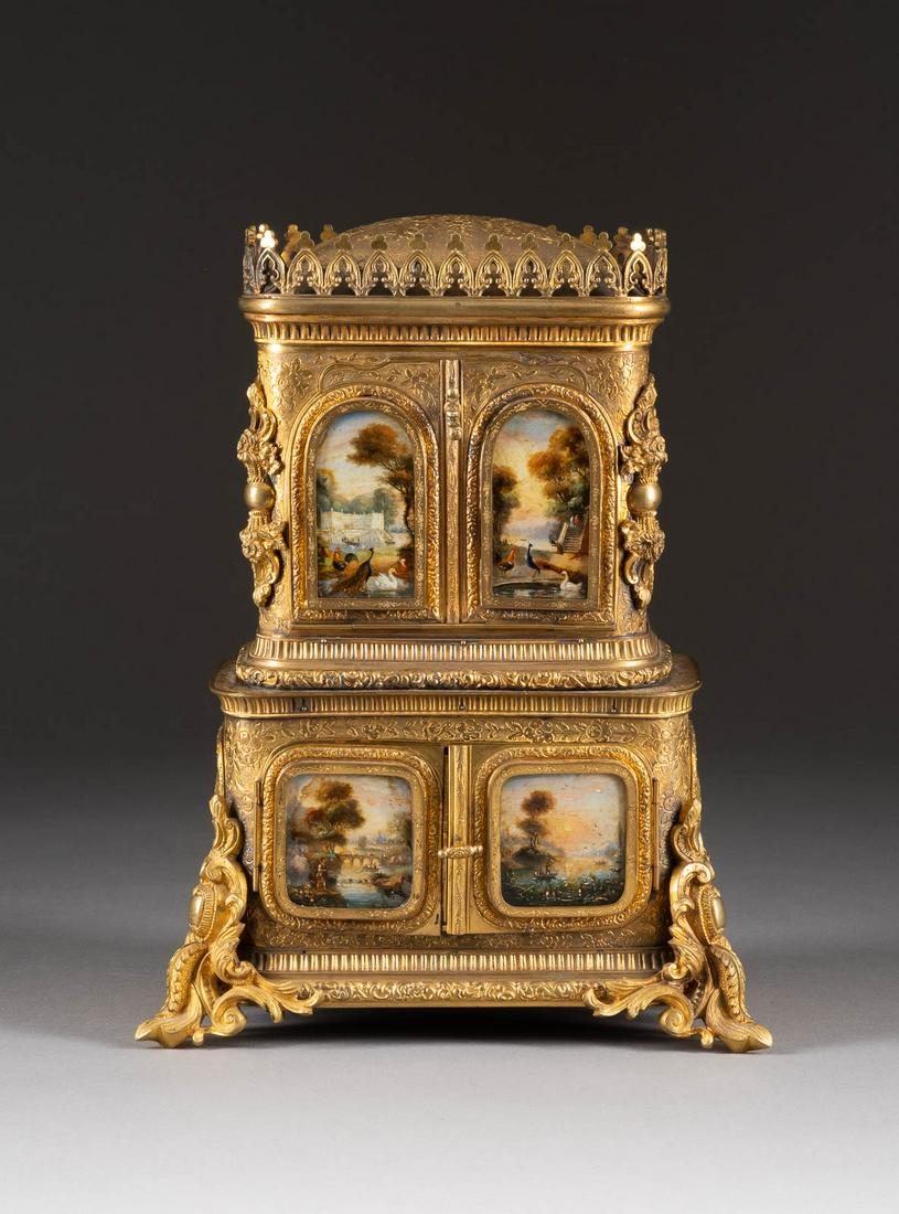 PRUNKVOLLES MINIATUR-KABINETT-SCHRÄNKCHEN (1 of 5)