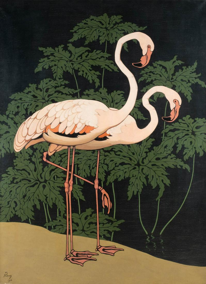 FRITZ LANG 1877 Stuttgart - 1961 Ibid. Flamingo couple (1 of 2)