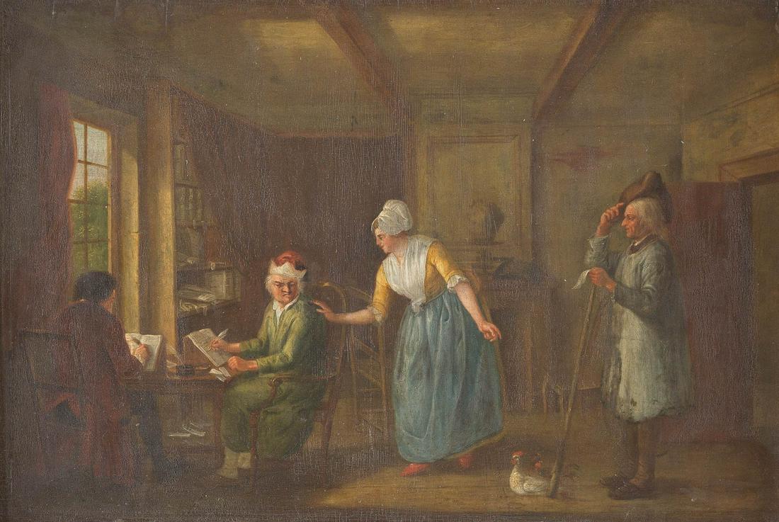 NORTH ITALIAN GENRE PAINTER Active, about 1750/70. THE (1 of 3)