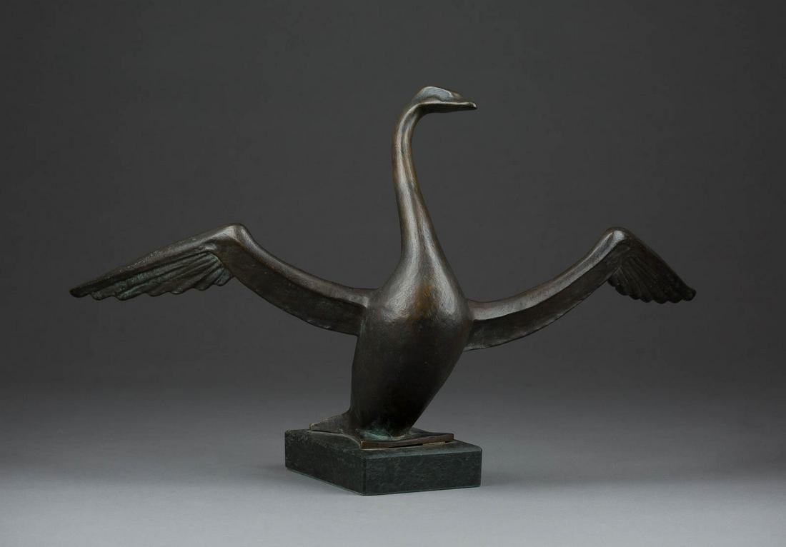 PHILIPP HARTH 1885 Mainz - 1968 Bayrischzell SCHWAN (1 of 1)