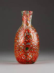 ANZOLO FUGA 1914 Murano - 1998 ebenda VASE 'MURRINE' (1 of 2)