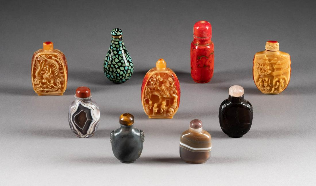 NEUN SNUFFBOTTLES China, Anfang/Mitte 20. Jh. Diverse (1 of 1)