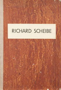 RICHARD SCHEIBE 'ACHT AKTZEICHNUNGEN' (1947): RICHARD SCHEIBE 1879 Chemnitz - 1964 Berlin 'ACHT AKTZEICHNUNGEN' (1947) Portfolio mit 8 Lithografien auf Papier, eingelegt in Passepartouts, und Titelblatt. BM 32 x 47,5 cm, unterschiedl. DM. Ueberwi
